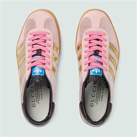 adidas gucci pink trainers|gucci adidas sneakers gazelle.